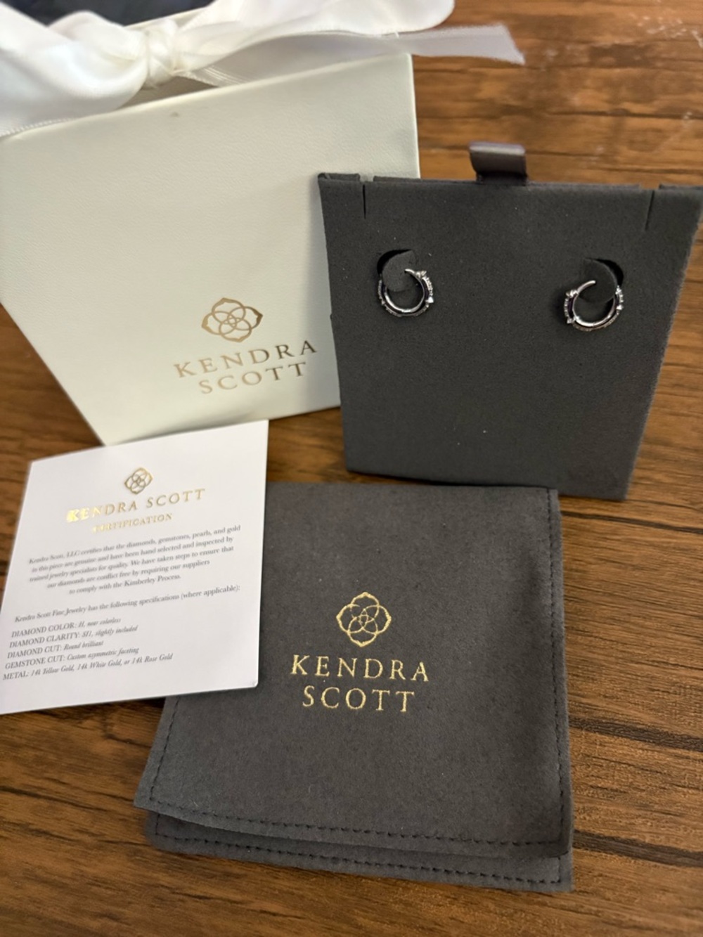 Kendra Scott Fine Jewelry Jett 14k White Gold Earrings